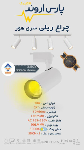 چراغ ریلی پارس اروند. مناسب برای روشنایی دقیق و زیبا درویترین ها